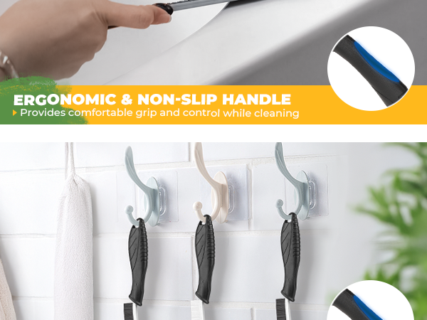 cleaning brush with ergonomic handle