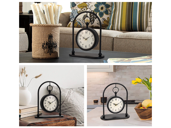 Metal Desk Clock