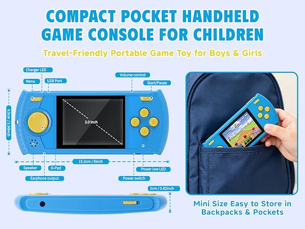 Mini arcade game console