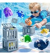 Funscape Kids Pool Diving Toys, Water Swimming Dive Pool Game, Toddler Bath Toy Play Set W/ Fish ...