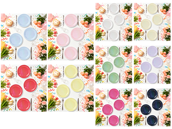 7 inch paper plates round paper plates disposable plates party supplies birthday plates cake plates