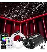AKEPO Mini Size 6W Fiber Optic Lights Twinkle Control Starlight Headliner Kit, RGBW APP Music Act...