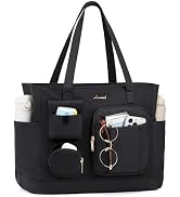 LOVEVOOK Laptop Tote Bag for Women Work, Teacher Tote Nurse Bags with Zipper for Travel, Daily, C...