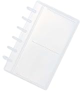 XiowDow Discbound Photo Album with Frosted PP Cover 20 Sheets Clear PP Sleeves 6 Discs Bound Orga...
