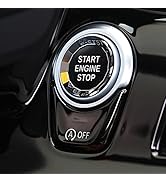 Jaronx Compatible with BMW Crystal Start Stop Button, Engine Power Ignition Start Stop Button Rep...