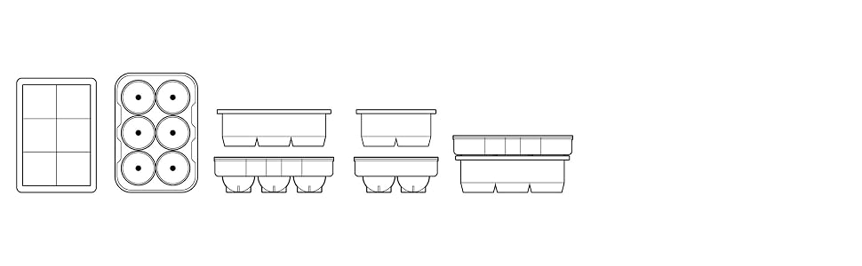 glacio ice cube molds