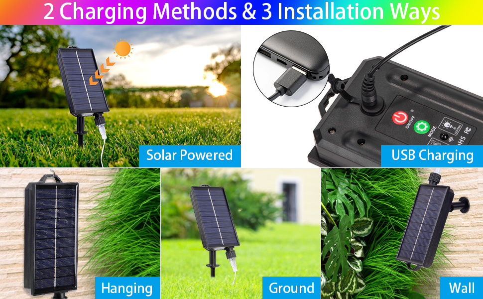 outdoor solar string lights