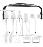 Cosywell Travel Size Bottles for Toiletries 13 Pack 2oz TSA Approved Toiletry Bottles Leak Proof ...