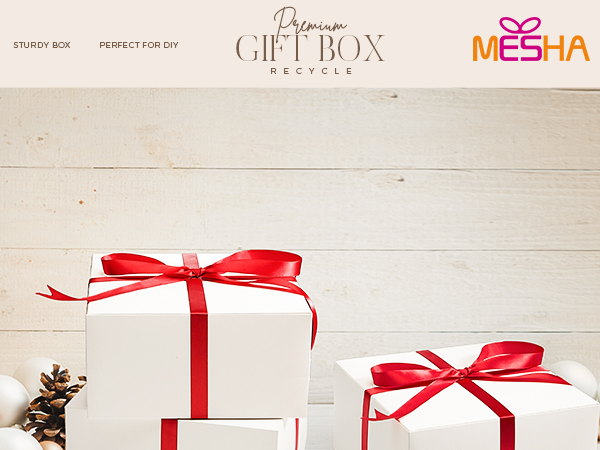 white gift boxes for presents candle packaging boxes