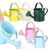 DOITOOL Kids Metal Watering Can for Gardening, 5Pcs Small Iron Watering Can Garden Watering Bucke...