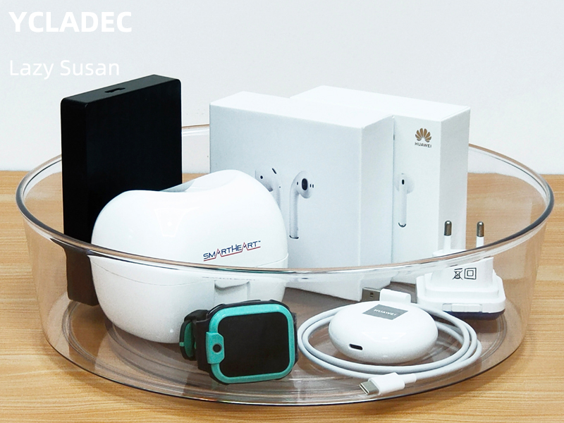 clear lazy susan organizer