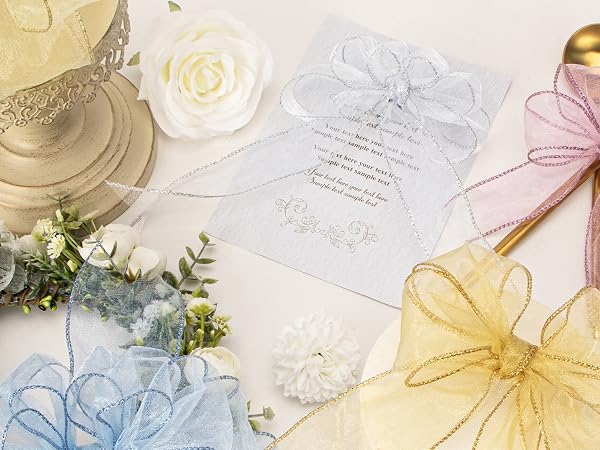 Organza wired ribbon 1