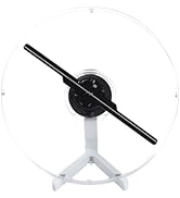 3D Hologram Fan with Cover, 3D Hologram Projector HD LED Advertising Display with Remote and Blue...
