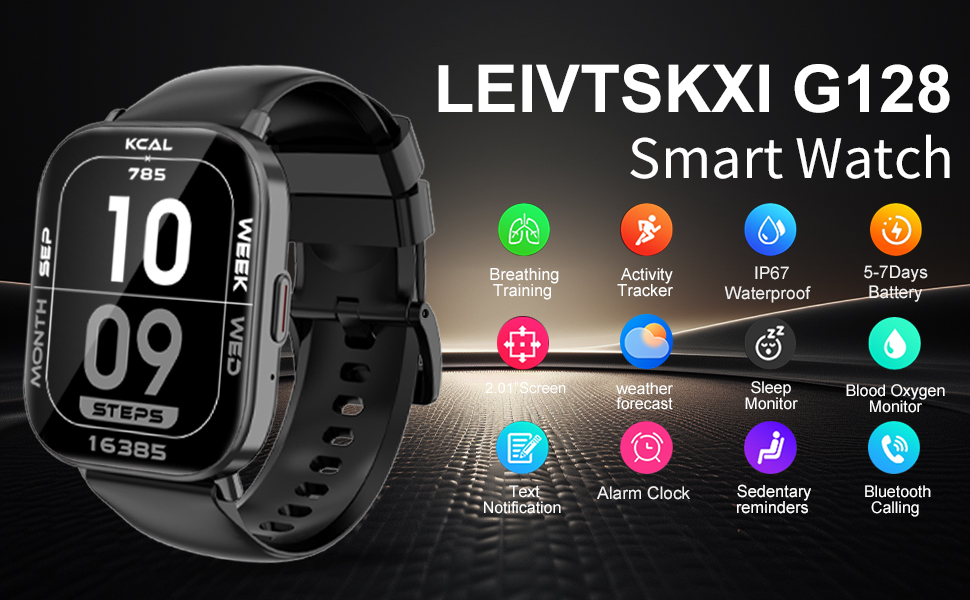 Bluetooth smart watch, fitness, heart rate, sedentary reminder, call,