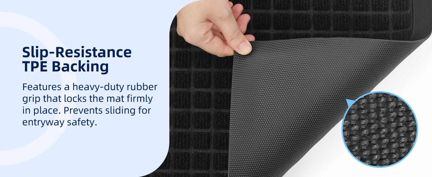 Non Slip Heavy-duty Rubber Backing