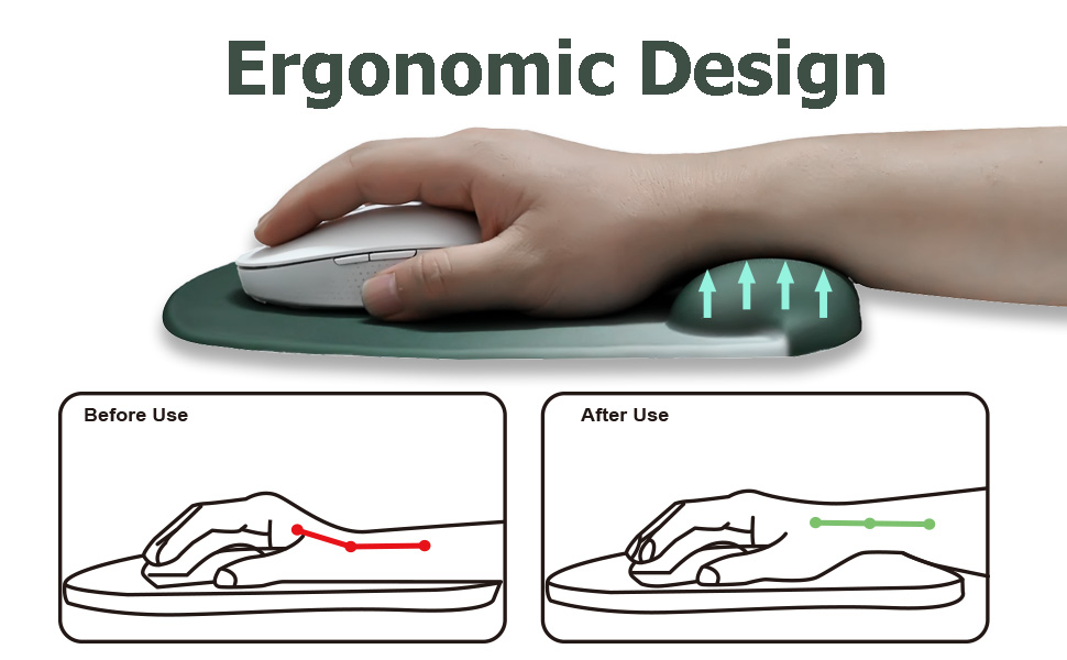 mouse pad with wrist rest