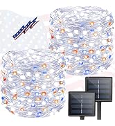 BHCLIGHT Solar String Lights Outdoor, 2-Pack 80FT 200 LED Solar Outdoor Lights, Waterproof Copper...