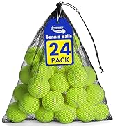 FURWEY Tennis Balls, 24/36/80 Pack Bulk Tennis Balls Pressureless Tennis Ball, Come with Mesh Bag...