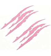 Yiwview 2PCS Monster Claw Mark Car Decals, Reflective Scratch Stripe Vinyl Stickers, Waterproof D...