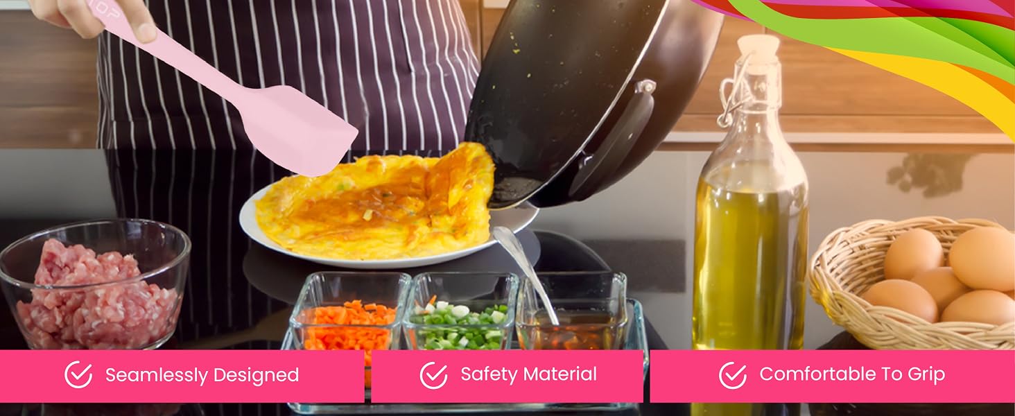 spatula set, dishwasher-safe spatula, multi-purpose spatula, non-scratch spatula