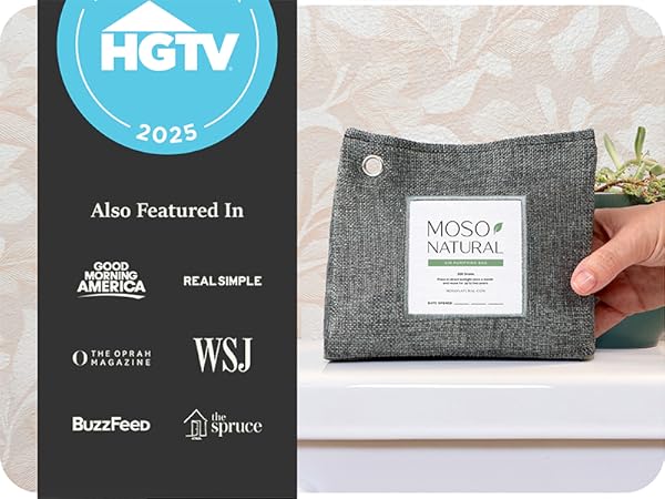 Reusable bamboo charcoal bag lasts 2 years recharge in sunlight fragrance free and non toxic