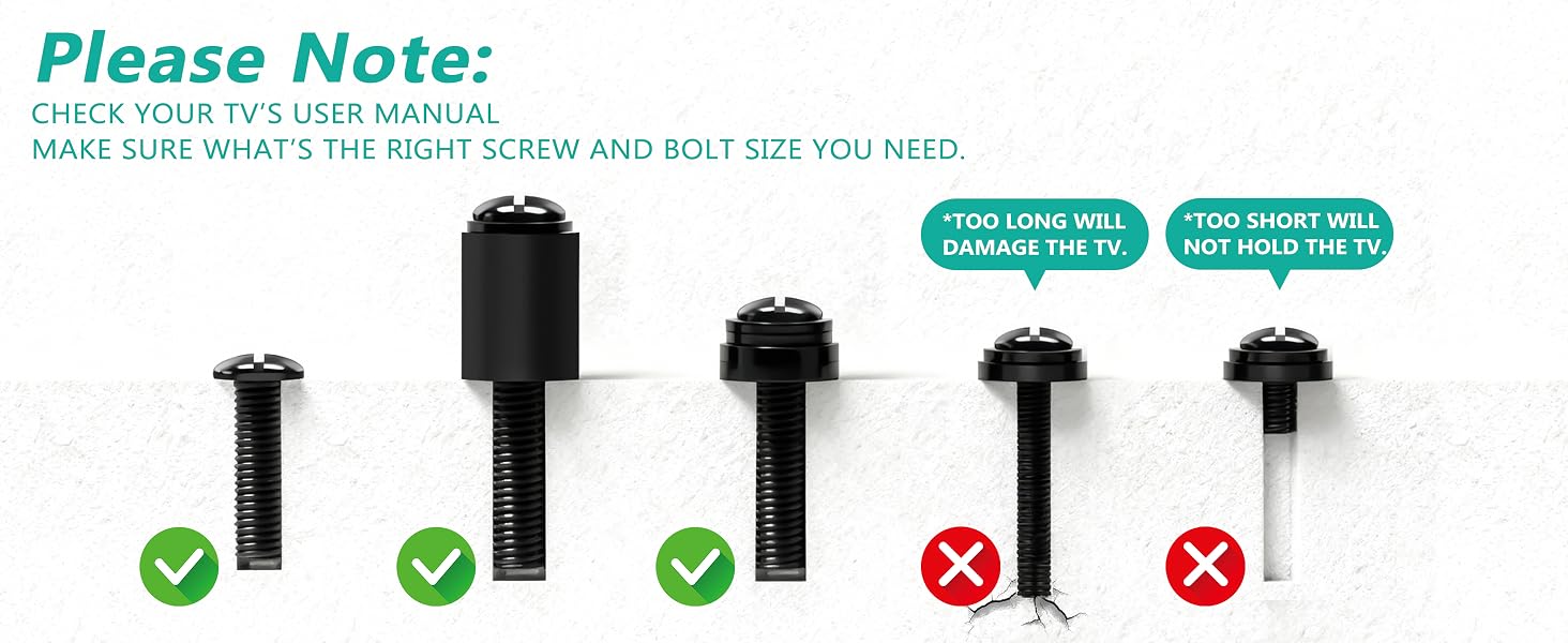 tv wall mount screws