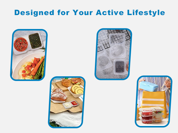 Pure Future snack containers designed for your active lifestyle, perfect for on-the-go meals