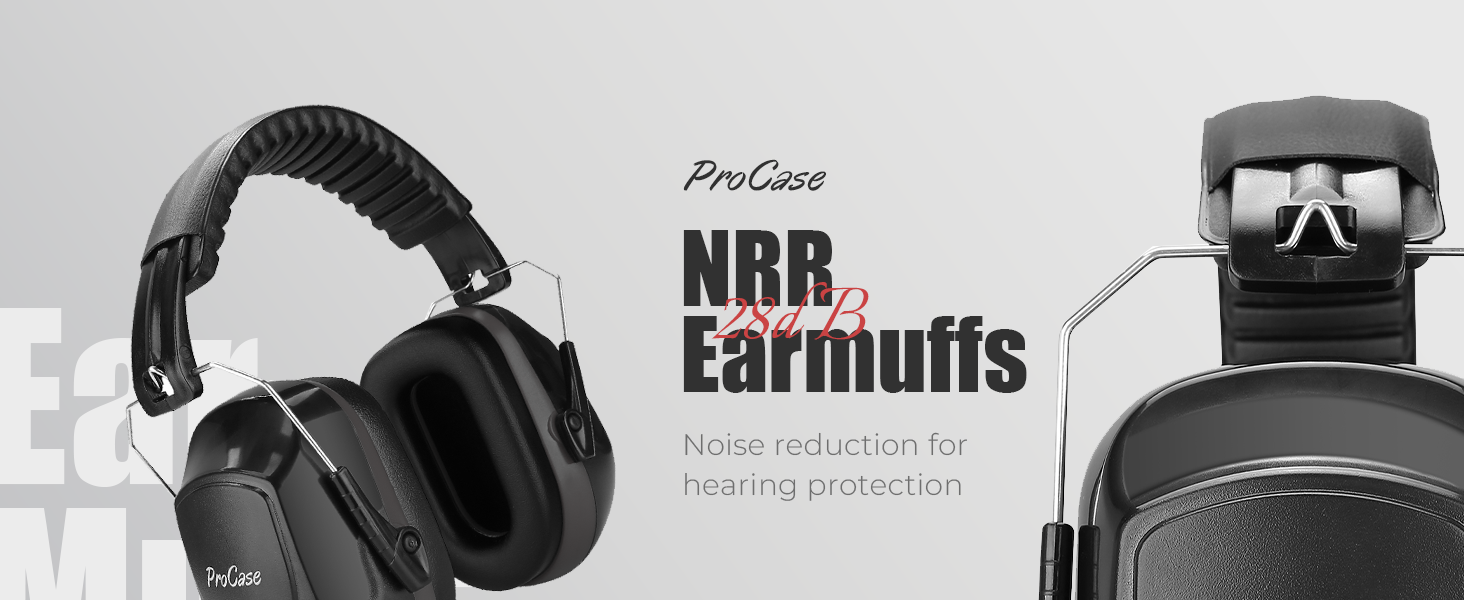 ProCase Noise Reduction Safety Ear Muffs