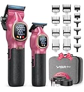 VGRPRO Professional Hair Clippers for Men, Professional Barber Clippers and Trimmer Set, Cordless...