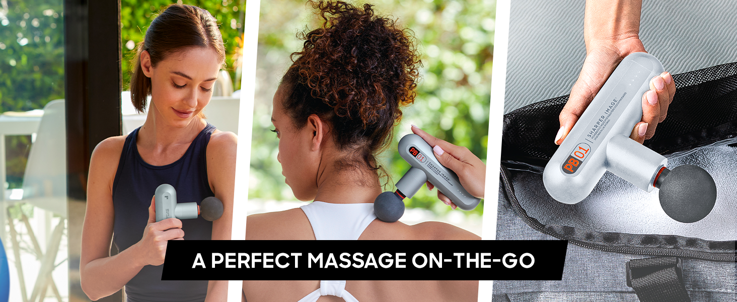 Sharper Image Powerboost Move Deep Tissue Portable Percussion Massager
