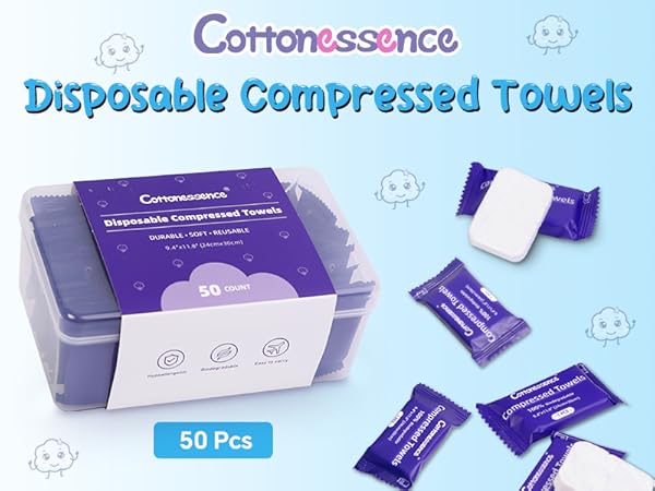 Premium Compressed Towel (50-Pack)