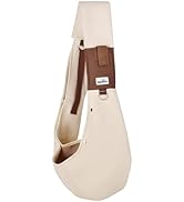 Wakytu Dog Sling Carrier for Small Dogs - Reversible Front Dog Carrier with Adjustable Strap - Ha...