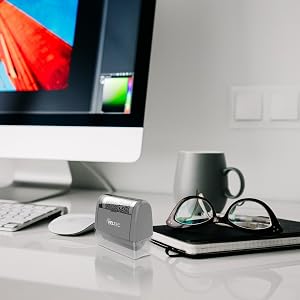 veltec self-inking stamp portable