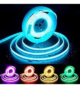 PAUTIX RGB COB LED Strip Light IP65 Waterproof,UL Listed 24V Color Changing Flexible Tape Lights ...