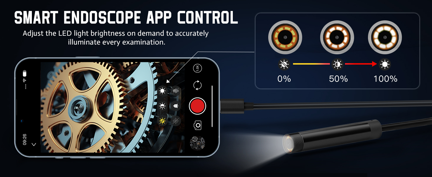 Endoscope Camera with Light