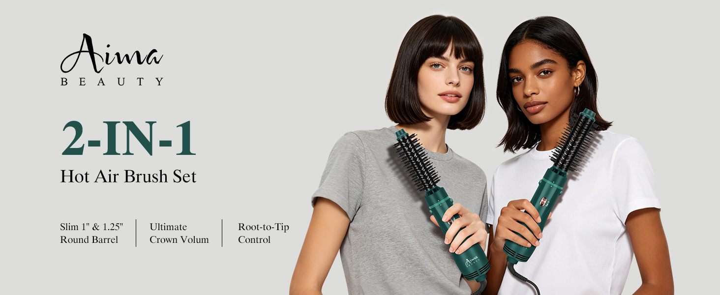 2 in 1 Hot Air Brush Set