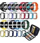 15 Pack Compatible with Apple Watch Bands 40mm 41mm 42mm 44mm 45mm 46mm Women Men, Watch Screen P...