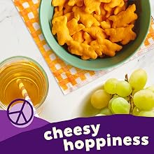 Cheesy Organic Cheddar Bunnies Crackers make a yummy and fun snack for kiddos