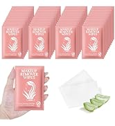 Makeup Remover Wipes Individually Wrapped Facial Cleansing Towelettes Bulk, Disposable Cleanser M...