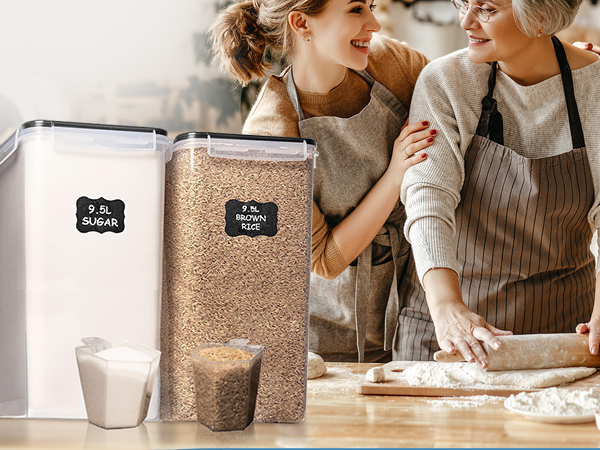 sugar and flour containers food storage containers for pantry rice container 25 lbs airtight