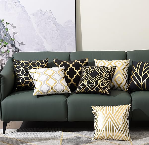 Gold Pillow Covers