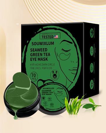 Seaweed Eye Masks for Dark Circles and Puffiness Under Eye Patches for Puffy Eyes Treatment Pads