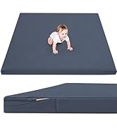 ILPEOD Waterproof Baby Play Mat for Floor 1.3"Thick Memory Foam 50 * 50 Cushion Playpen Playmat T...