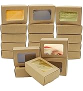 RYKOMO 40 PCS Soap Boxes for Homemade Soap Boxes Packaging 3.55x2.4x1.2 Inch Small Soap Paper Box...