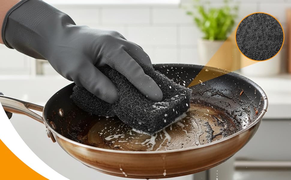 B0DGH1R75Y black scouring pads