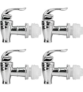 4 Pcs Drink Dispenser Spigot Replacement, Plastic Water Jug Spigot for Beverage Dispenser, Outdoo...
