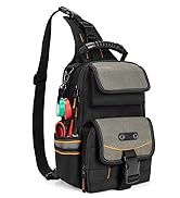 Trahzia Electrician Tool Pouch Bag, Zippered HVAC Tool Organizer with Ergonomic Handle and Should...