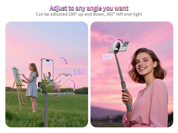 Cell Phone Stand Camera Tripod with Rechargeable
