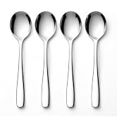 Espresso Spoons Set of 4, Stainless Steel Demitasse Coffee Teaspoons | Mirror Polish, for Cappucc...