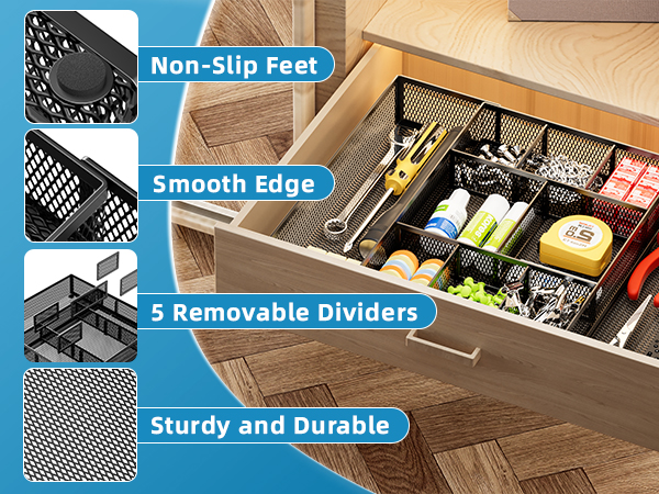 desk drawer organizer tray